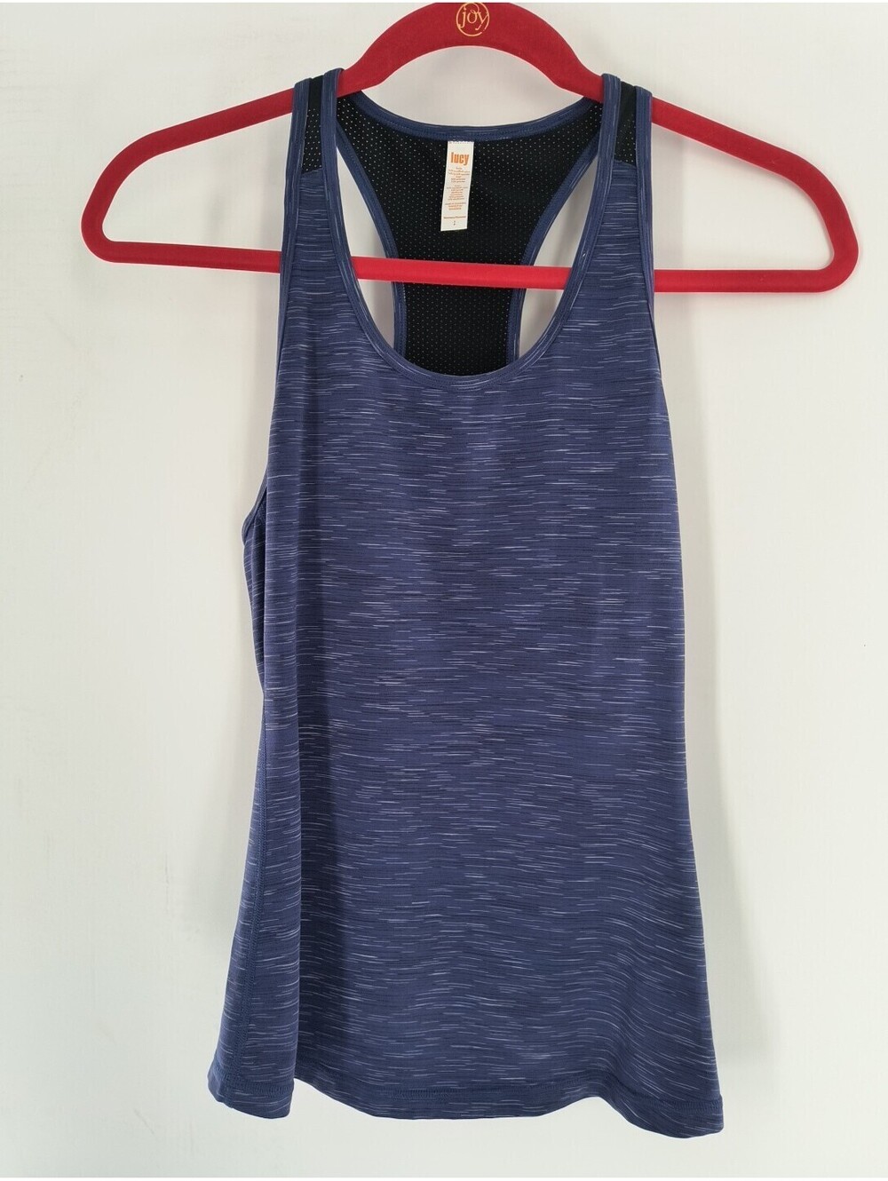 Lucy Women's Athletic Tank Top Purple Small Racerback 080